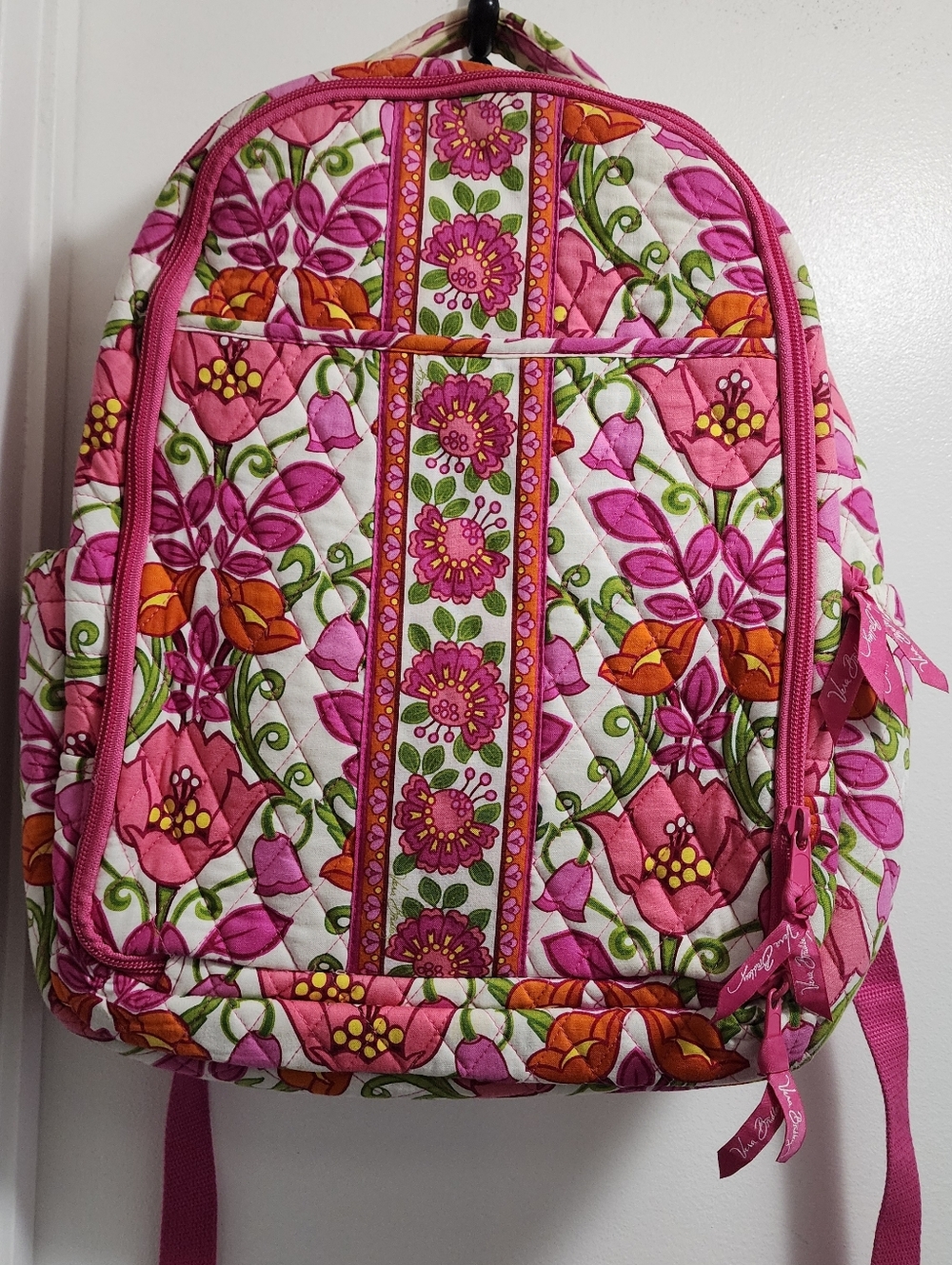 Vera BradleyQuilted Floral Pink Backpack